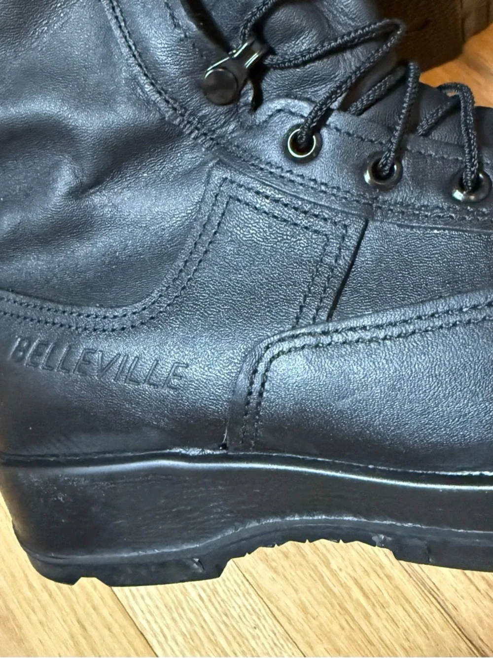 Belleville Men's Black Tactical Leather Boots